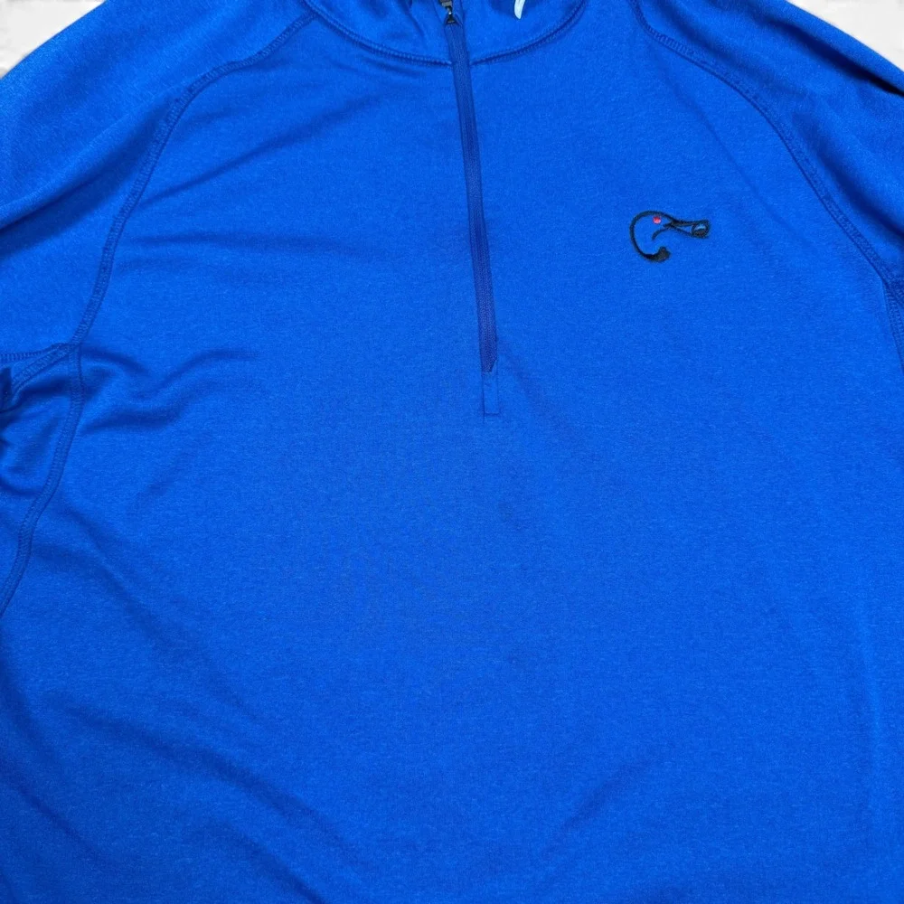 KJUS Men Keano Half Zip Pullover Blue MG25-D04 Size 52 L Duck logo
